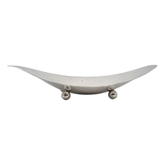 Tiffany & Co Sterling Silver Mid-Century 10" Leaf Footed Dish/Bowl 23346 #19275 - Picture 1 of 10